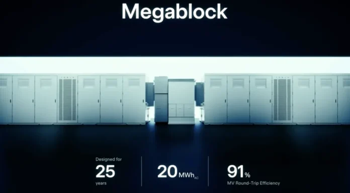 Tesla Megablock – új korszak a nagyméretű energiatárolásban