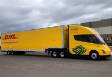 A DHL átvette az első Tesla Semi e-kamionját Kaliforniában